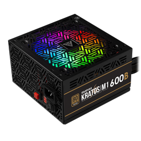 GAMDIAS KRATOS 600W 80+ BRONZE 12CM RGB FAN GUC KAYNAGI (M1-600B)