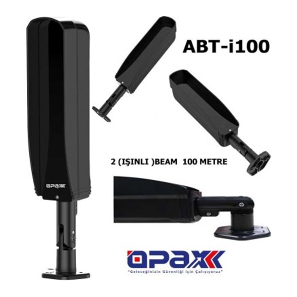 ABT-i100 Yeni Nesil Ayaklı 2 Işınlı (Beam) 100 Metre Photoelectric Beam Kiti
